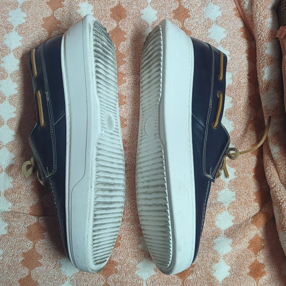 Navy and Tan Leather Men's Shoes